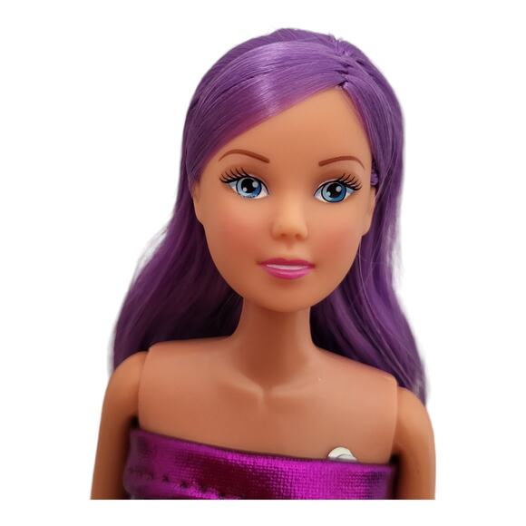 Steffi Doll Fashion Doll Fancy Purple Dress - Picture 2 of 4